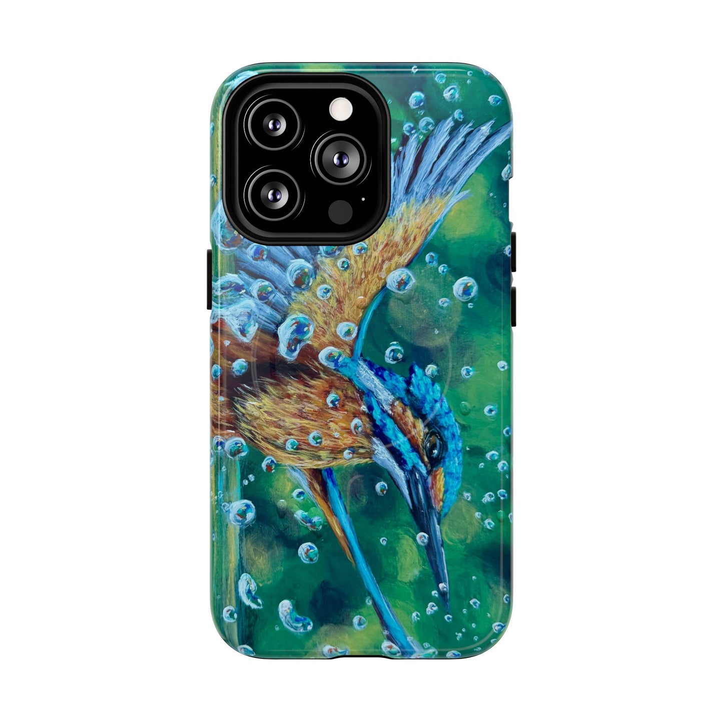 "Falling Up" Kingfisher iPhone Case Multiple Sizes — Tough Magnetic Protective iPhone Cover