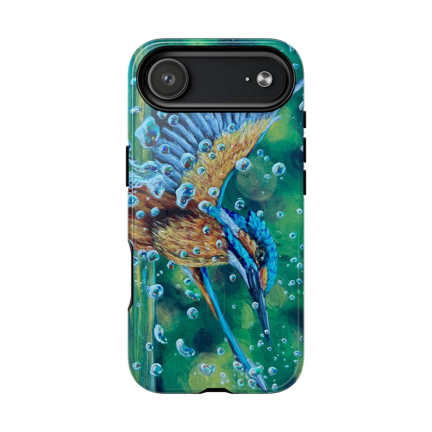 "Falling Up" Kingfisher iPhone Case Multiple Sizes — Tough Magnetic Protective iPhone Cover