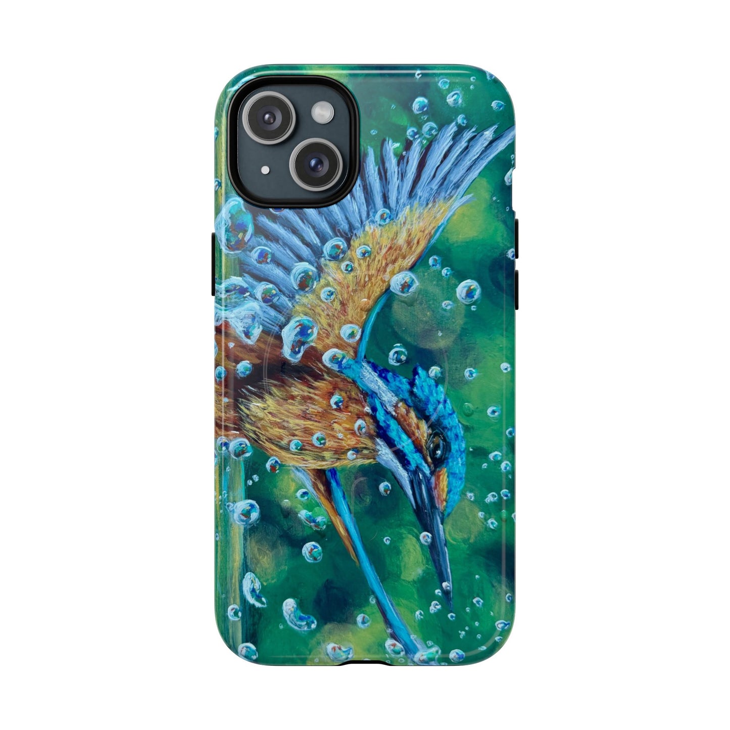"Falling Up" Kingfisher iPhone Case Multiple Sizes — Tough Magnetic Protective iPhone Cover
