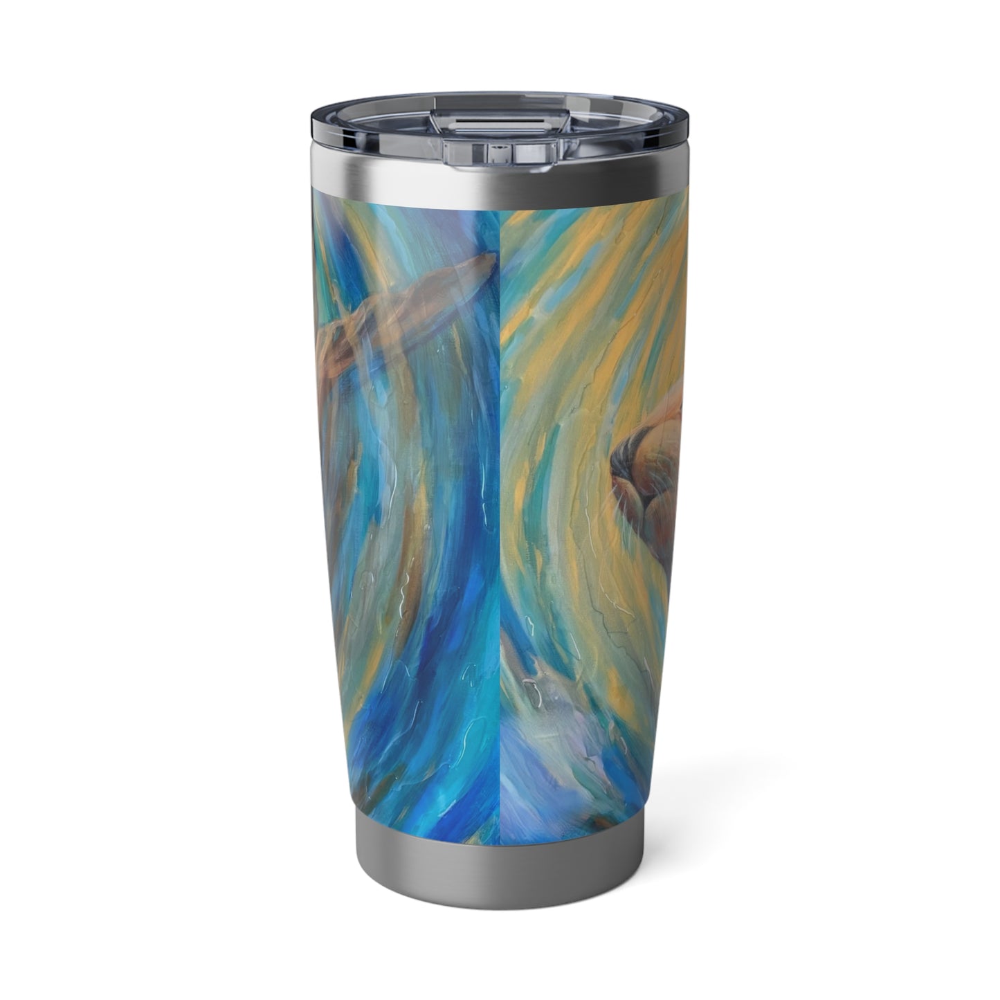 "Through Gilded Tides" Sea Lion Swirl Vagabond 20oz Tumbler