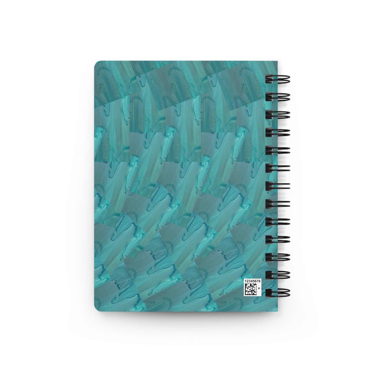 "Ravin' in the Rain" Spiral Notebook — Teal Acrylic Raven Journal