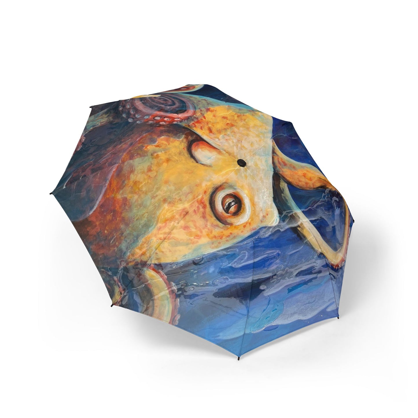 "Starcatcher" Octopus Art Foldable Umbrella — Waterproof Semi-Automatic Travel Umbrella