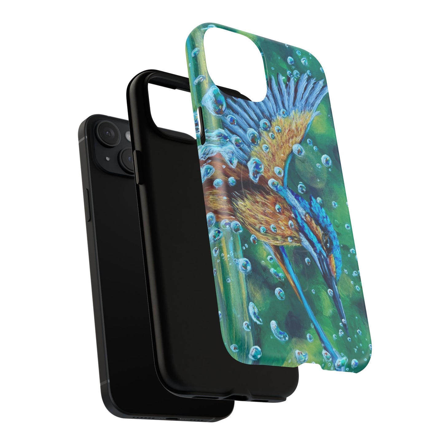 "Falling Up" Kingfisher iPhone Case Multiple Sizes — Tough Magnetic Protective iPhone Cover