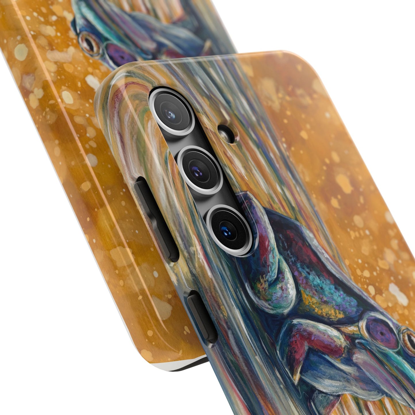 "Make a Ripple" Tough Samsung Galaxy Phone Case — Colorful Frog Art Protective Cover