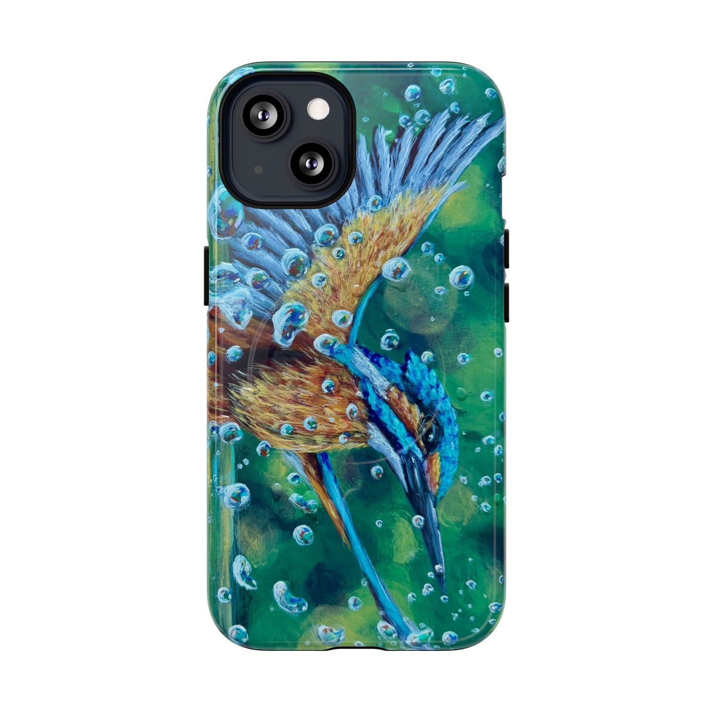"Falling Up" Kingfisher iPhone Case Multiple Sizes — Tough Magnetic Protective iPhone Cover