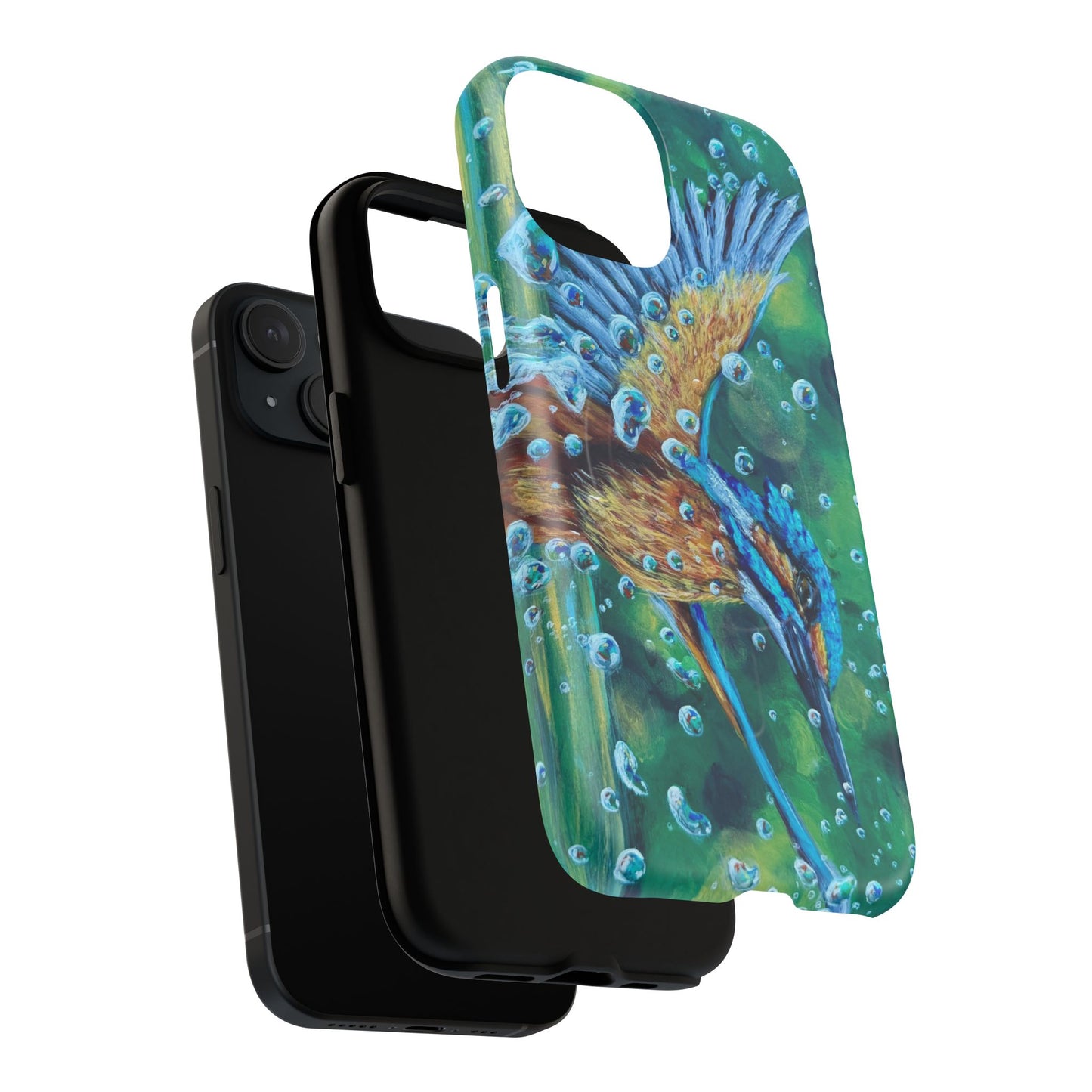 "Falling Up" Kingfisher iPhone Case Multiple Sizes — Tough Magnetic Protective iPhone Cover