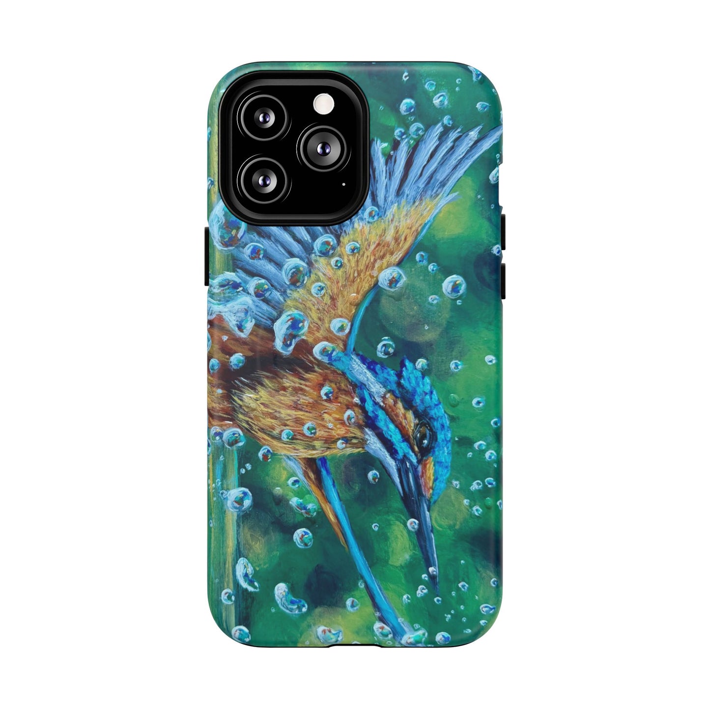 "Falling Up" Kingfisher iPhone Case Multiple Sizes — Tough Magnetic Protective iPhone Cover