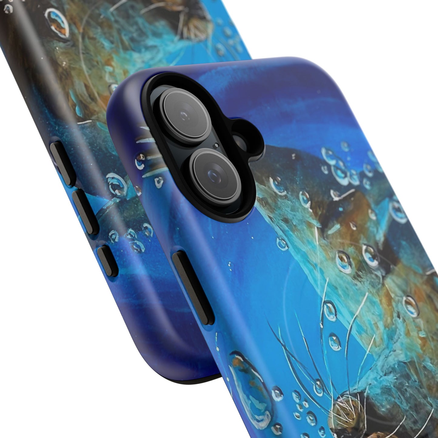 "Arthur" Sea Lion with Bubbles Tough Magnetic iPhone Case — Many sizes