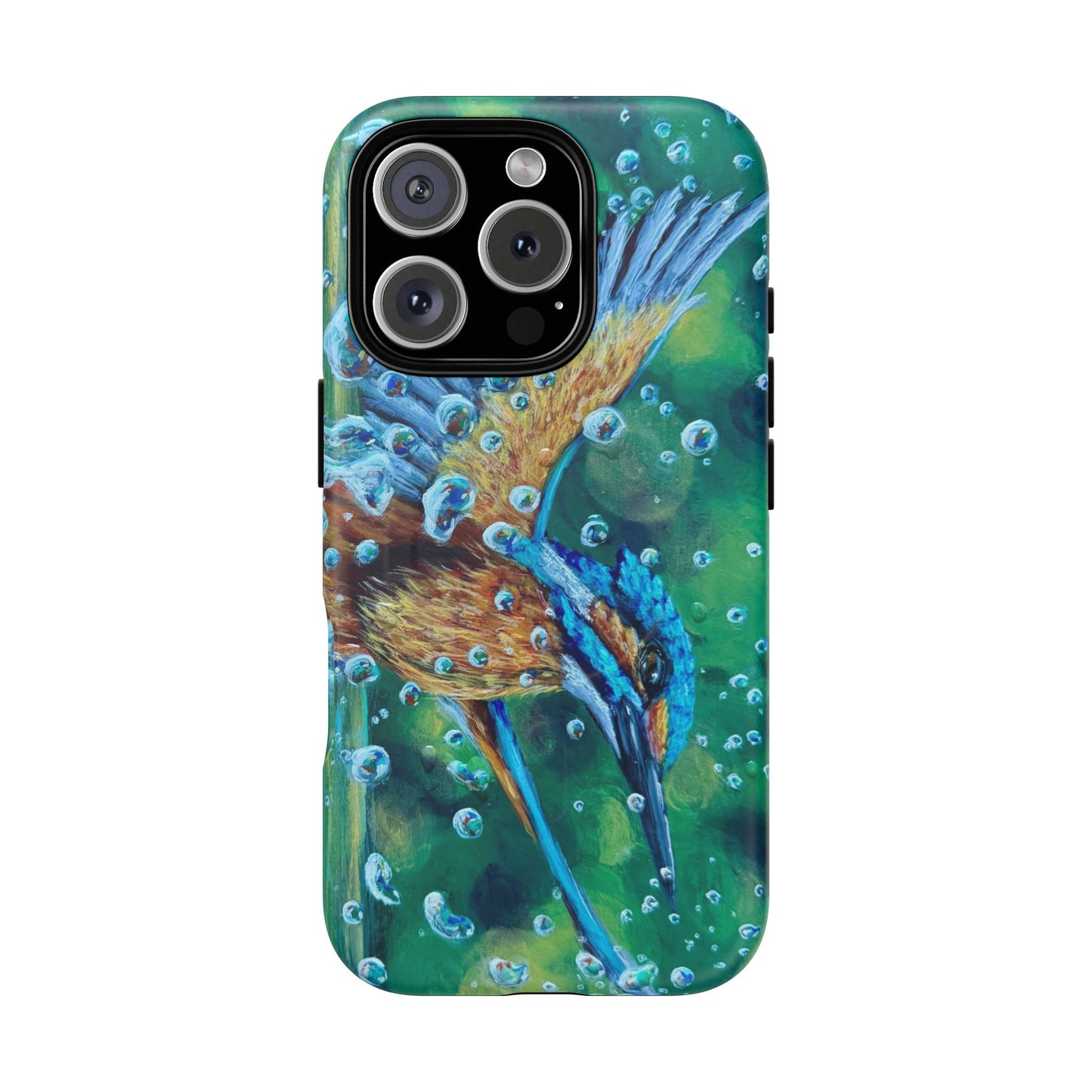 "Falling Up" Kingfisher iPhone Case Multiple Sizes — Tough Magnetic Protective iPhone Cover