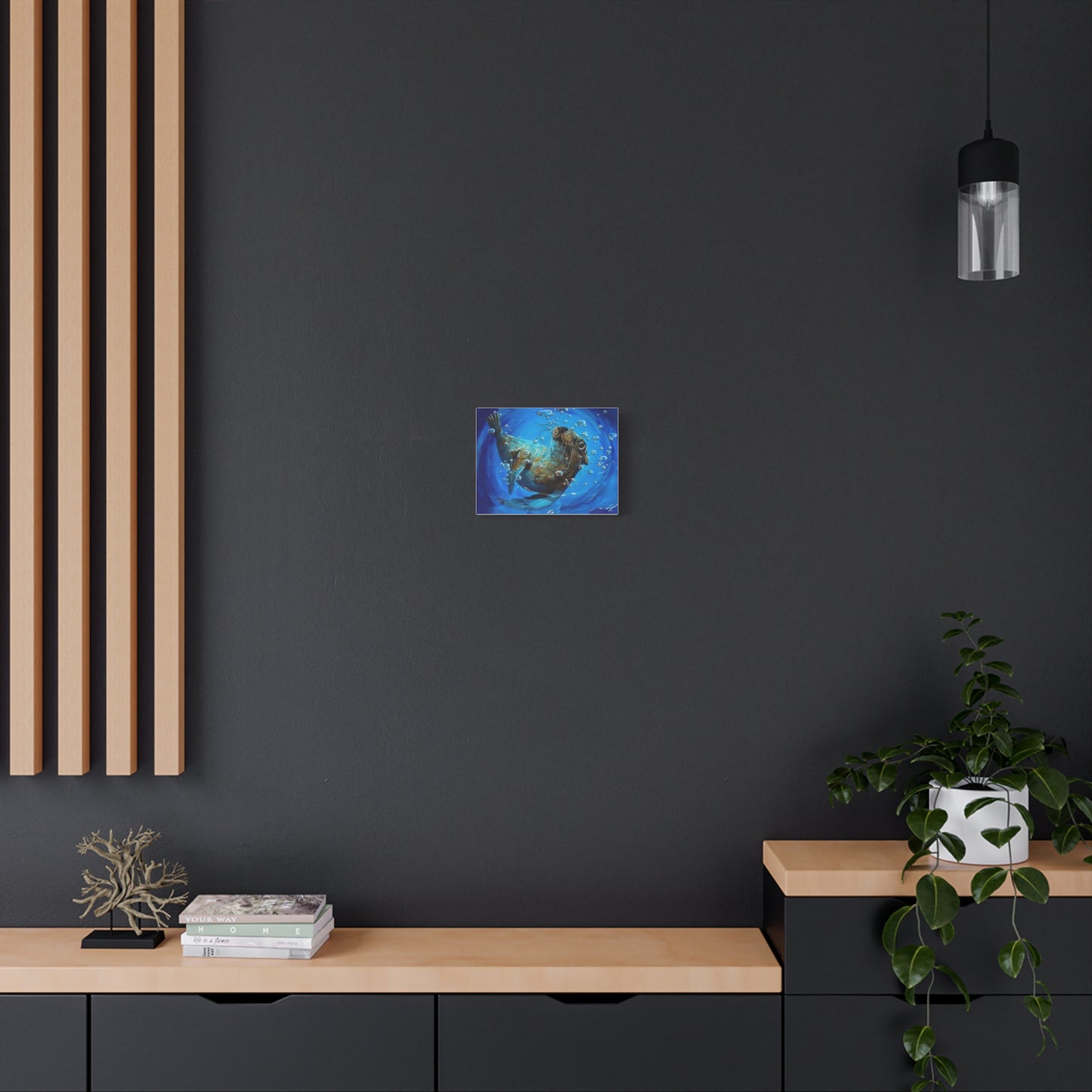"Arthur" Playful Sea Lion Canvas | Matte Stretched Wall Art