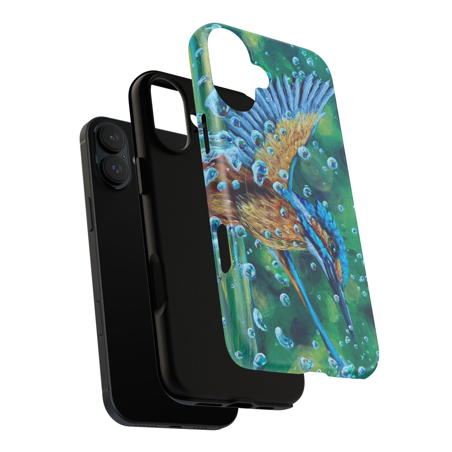 "Falling Up" Kingfisher iPhone Case Multiple Sizes — Tough Magnetic Protective iPhone Cover