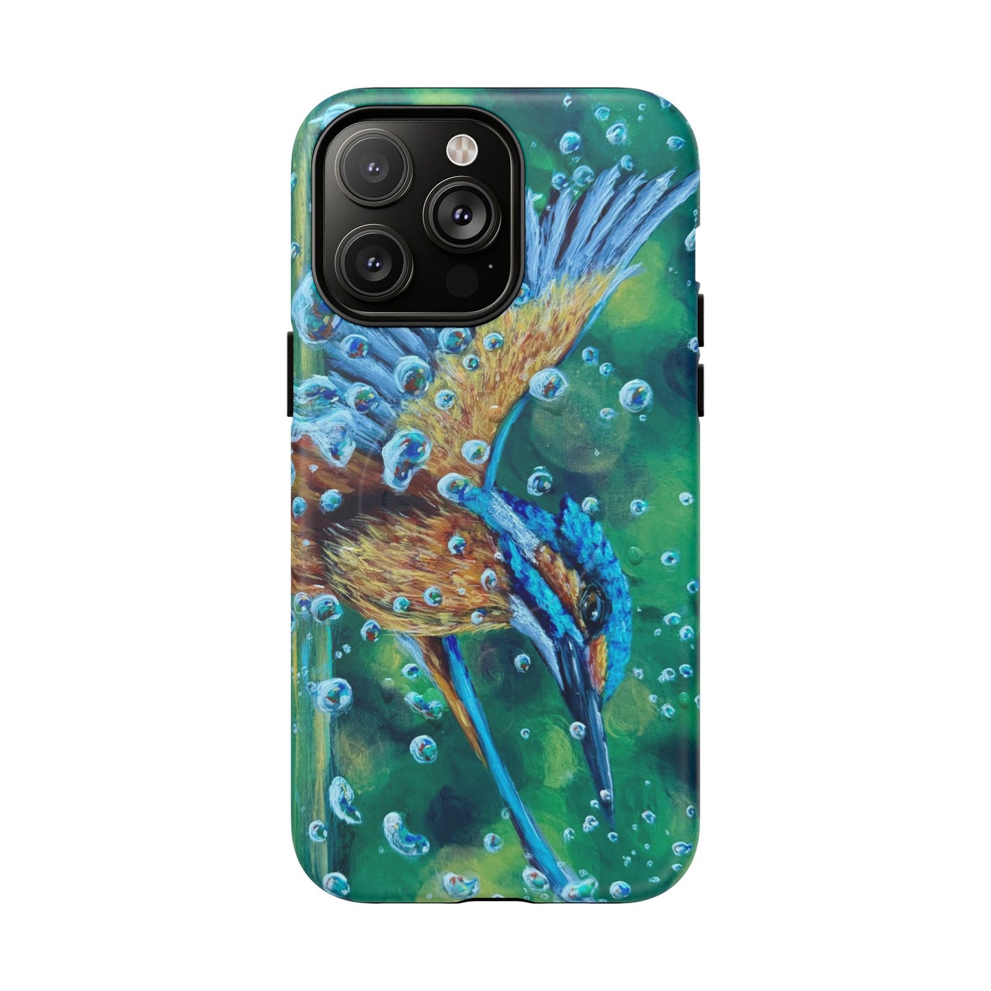 "Falling Up" Kingfisher iPhone Case Multiple Sizes — Tough Magnetic Protective iPhone Cover