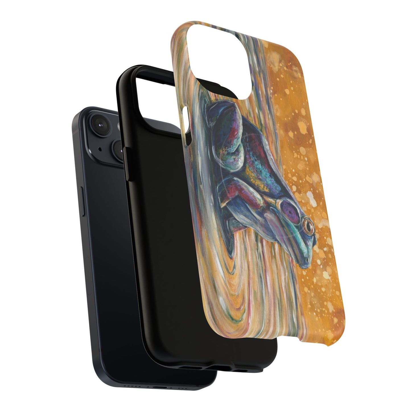 "Make a Ripple" iPhone Case - Colorful Frog Art Magnetic Tough Case