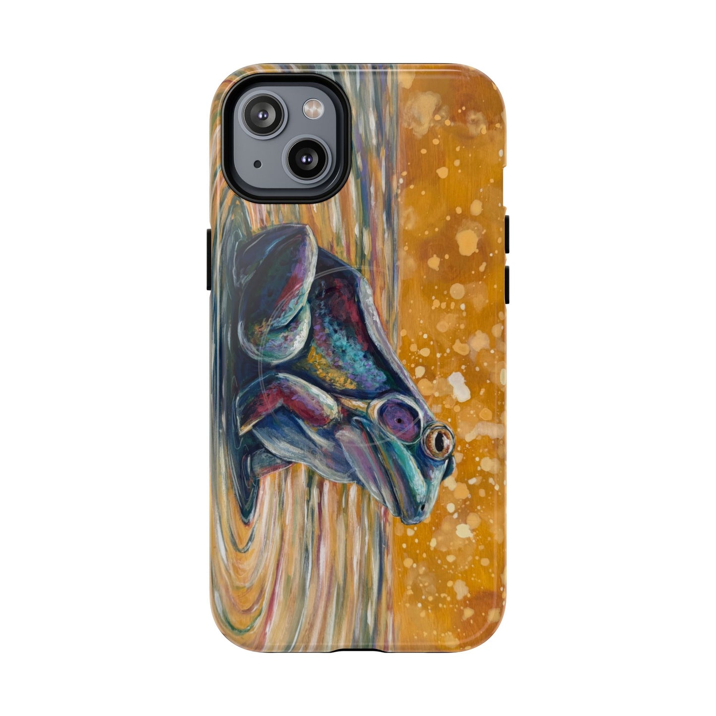 "Make a Ripple" iPhone Case - Colorful Frog Art Magnetic Tough Case