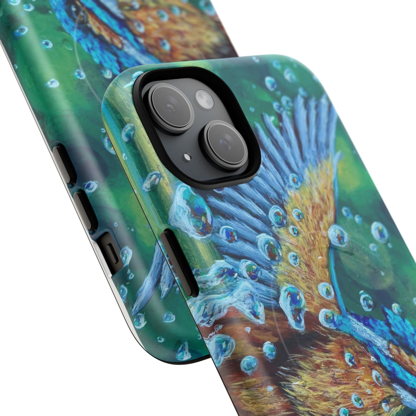 "Falling Up" Kingfisher iPhone Case Multiple Sizes — Tough Magnetic Protective iPhone Cover