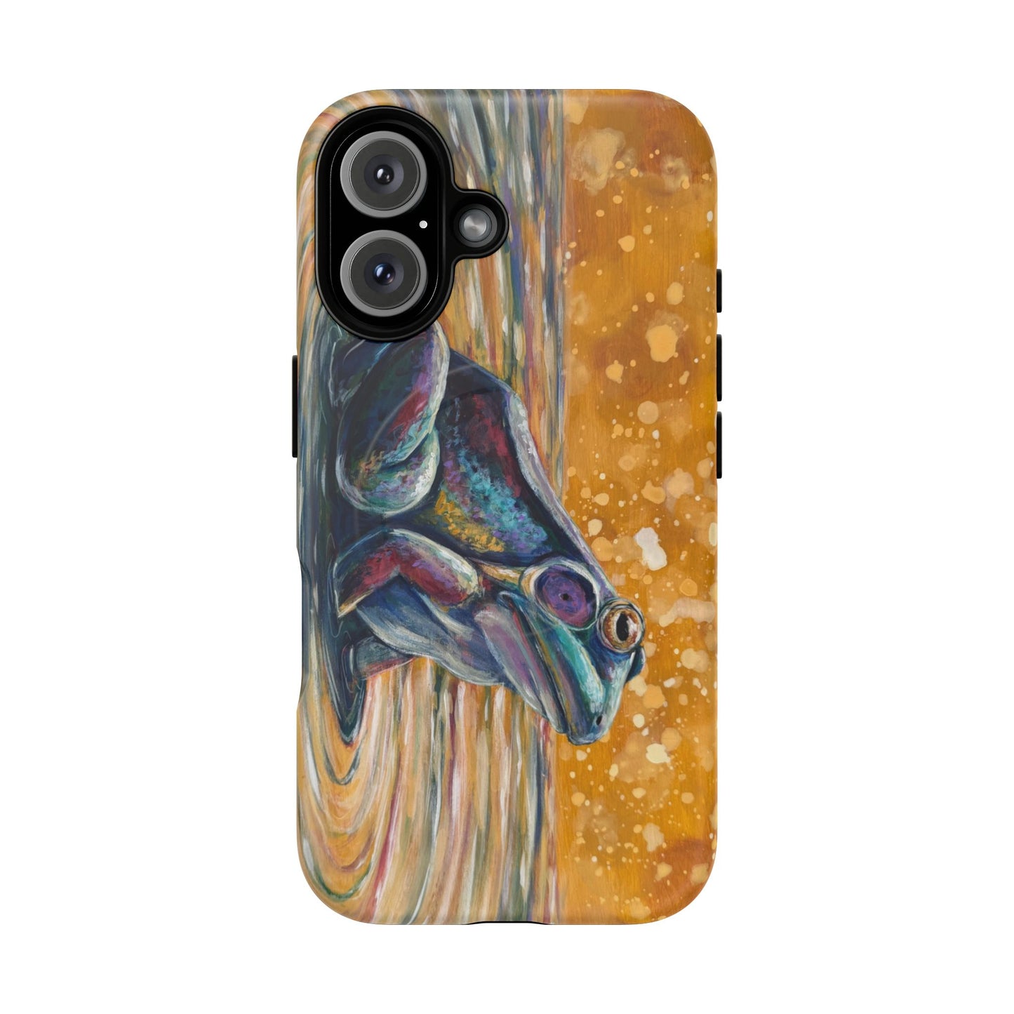 "Make a Ripple" iPhone Case - Colorful Frog Art Magnetic Tough Case