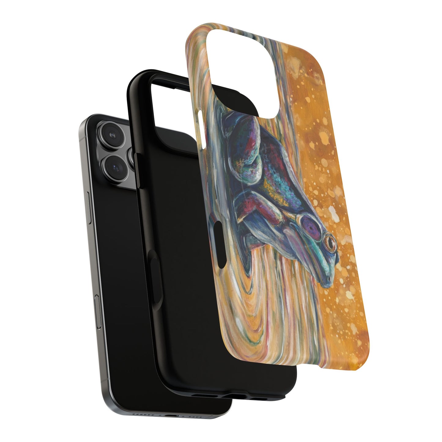 "Make a Ripple" iPhone Case - Colorful Frog Art Magnetic Tough Case