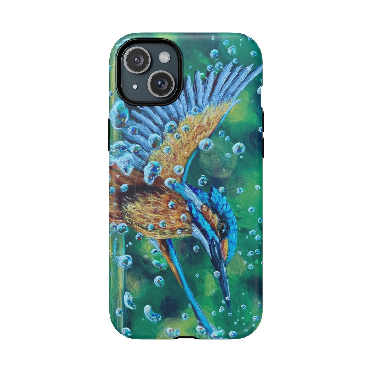 "Falling Up" Kingfisher iPhone Case Multiple Sizes — Tough Magnetic Protective iPhone Cover