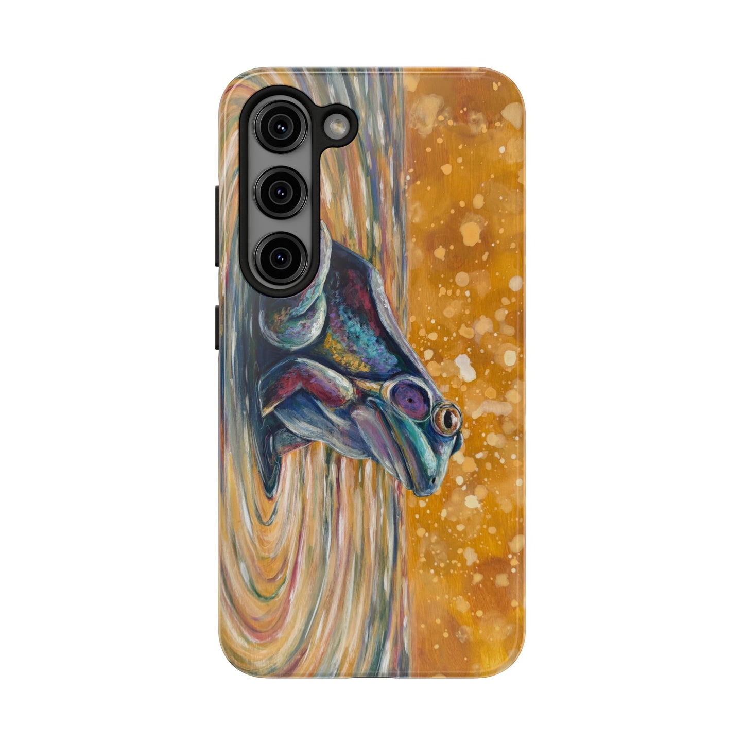"Make a Ripple" Tough Samsung Galaxy Phone Case — Colorful Frog Art Protective Cover