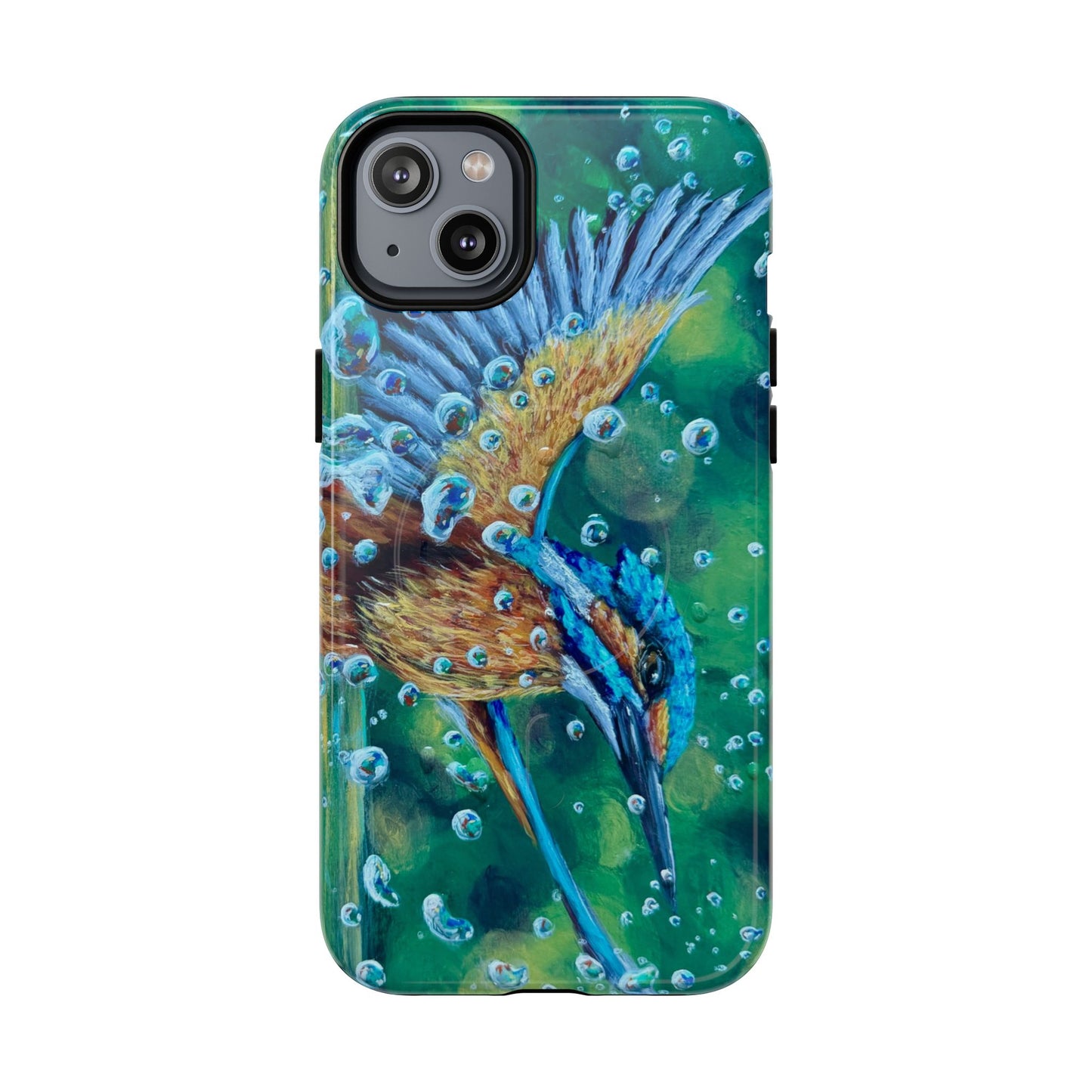 "Falling Up" Kingfisher iPhone Case Multiple Sizes — Tough Magnetic Protective iPhone Cover
