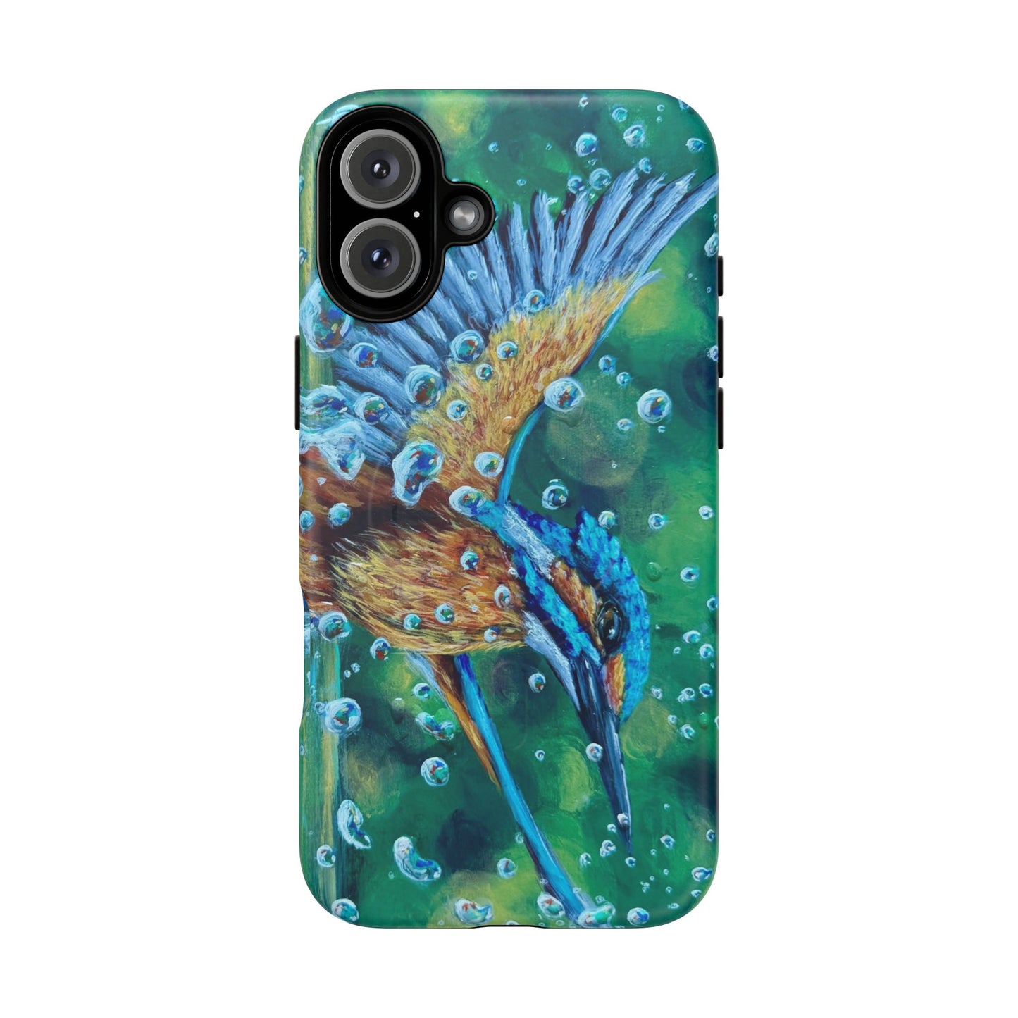 "Falling Up" Kingfisher iPhone Case Multiple Sizes — Tough Magnetic Protective iPhone Cover