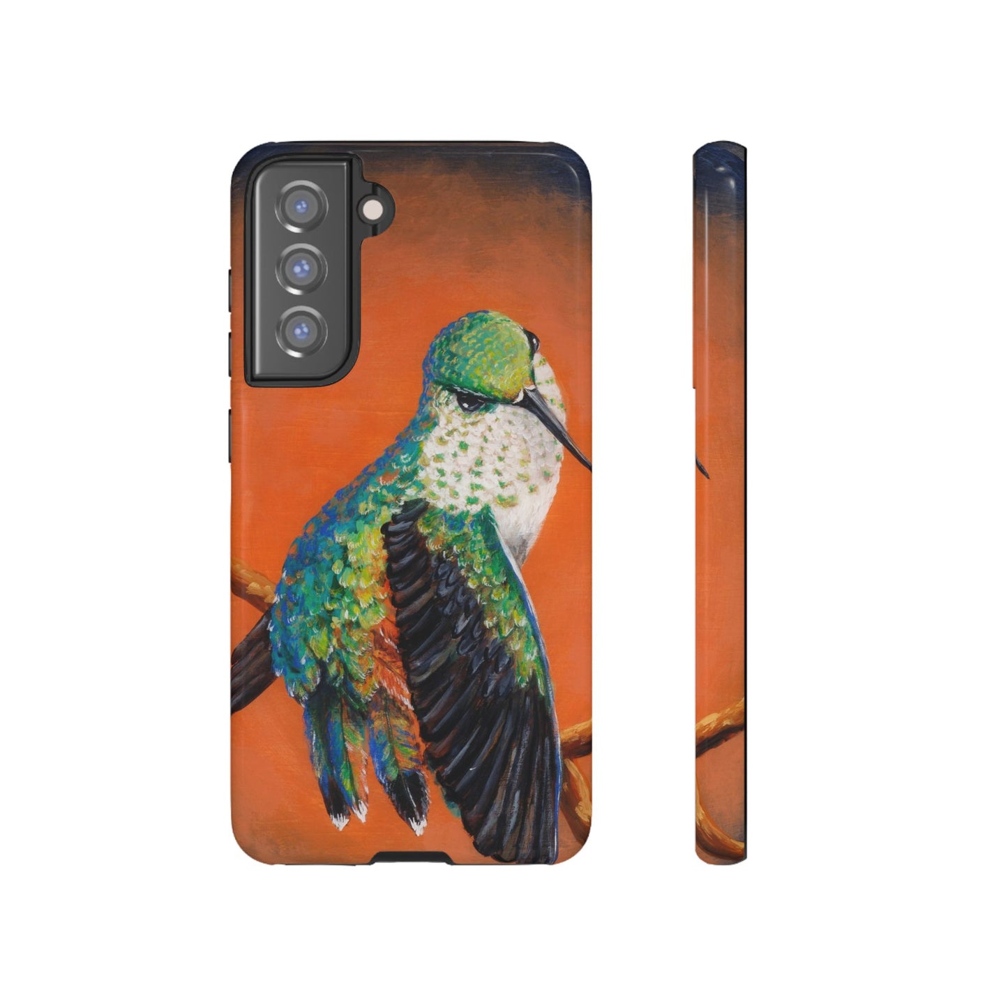 "Hummingbird Ballet" Art Samsung Galaxy Case Multiple Sizes — Colorful Protective Tough Case