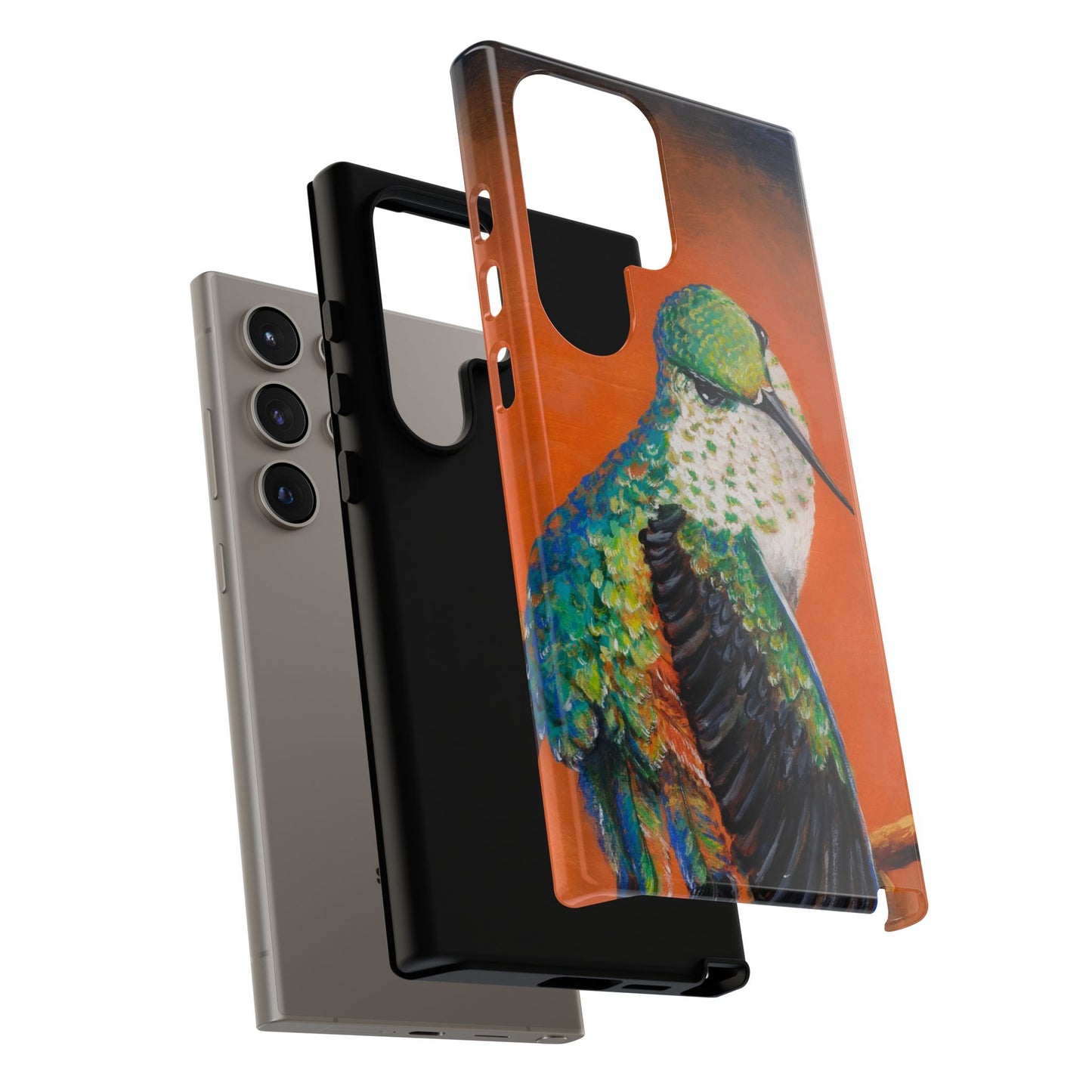 "Hummingbird Ballet" Art Samsung Galaxy Case Multiple Sizes — Colorful Protective Tough Case