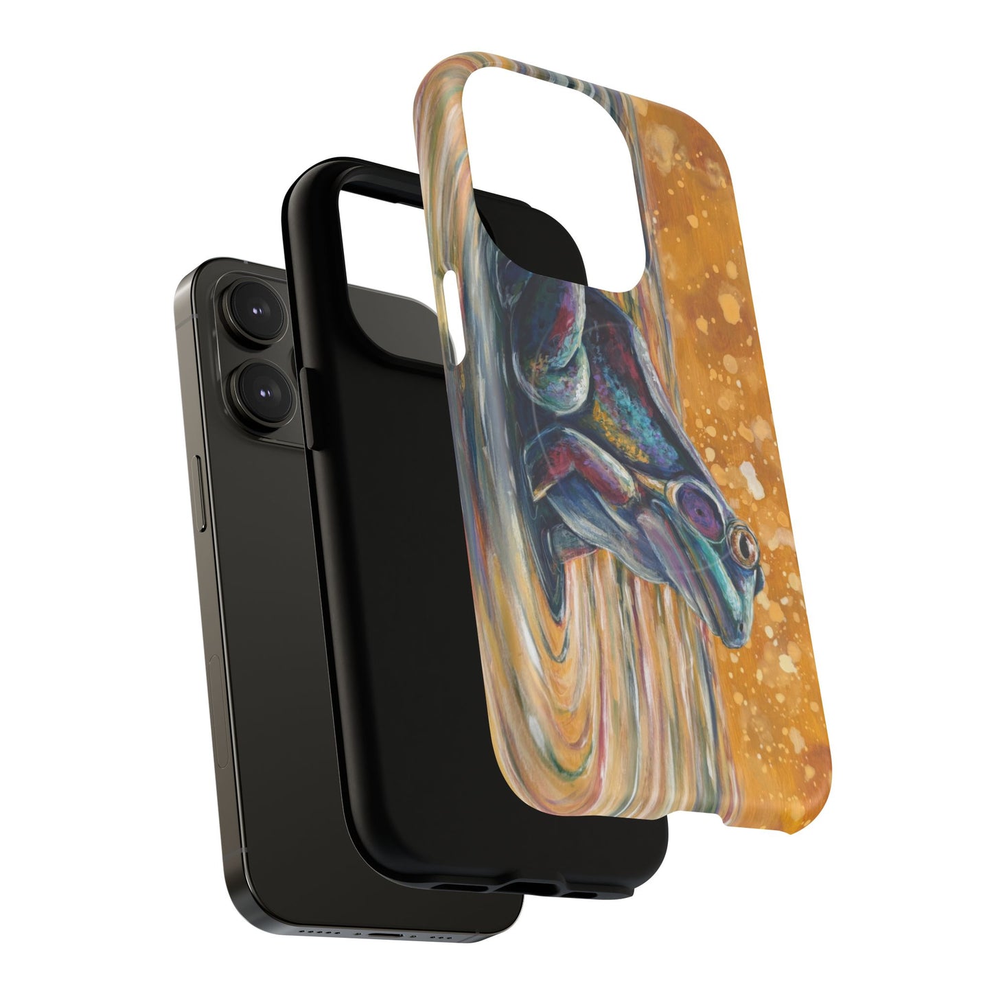 "Make a Ripple" iPhone Case - Colorful Frog Art Magnetic Tough Case