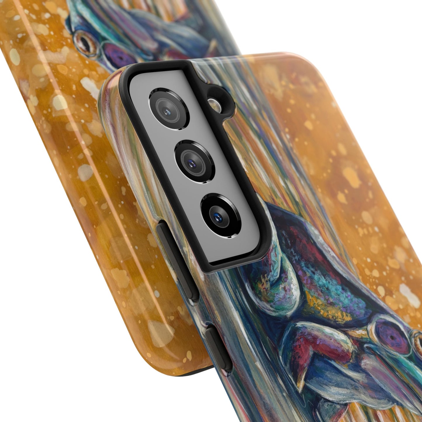 "Make a Ripple" Tough Samsung Galaxy Phone Case — Colorful Frog Art Protective Cover