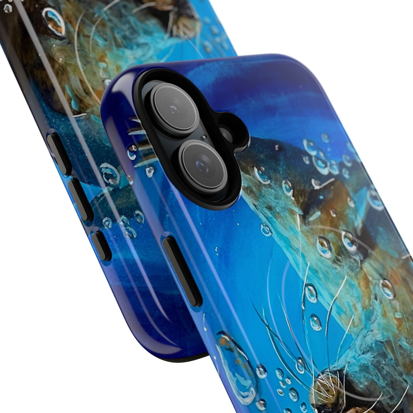 "Arthur" Sea Lion with Bubbles Tough Magnetic iPhone Case — Many sizes