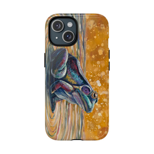 "Make a Ripple" iPhone Case - Colorful Frog Art Magnetic Tough Case