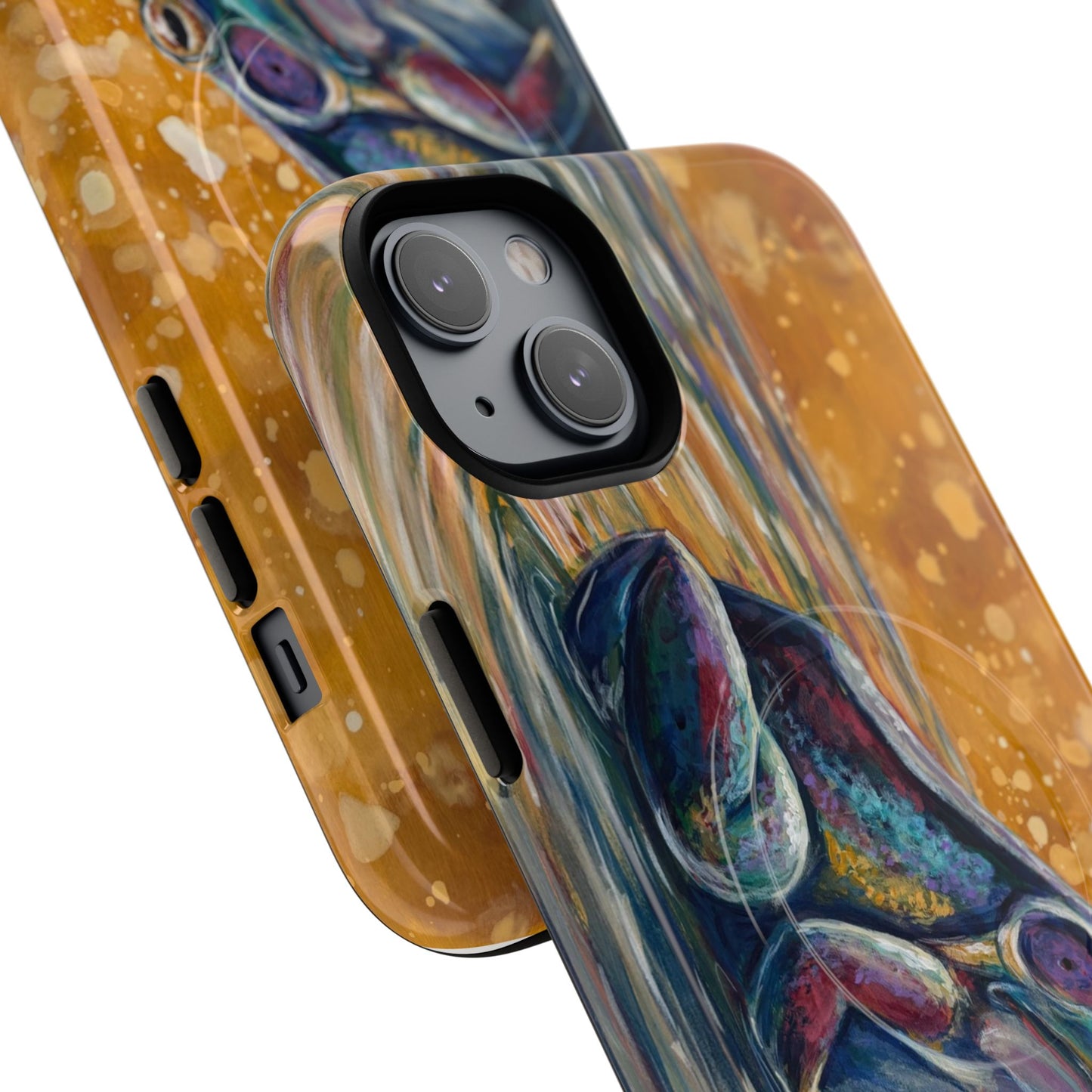 "Make a Ripple" iPhone Case - Colorful Frog Art Magnetic Tough Case