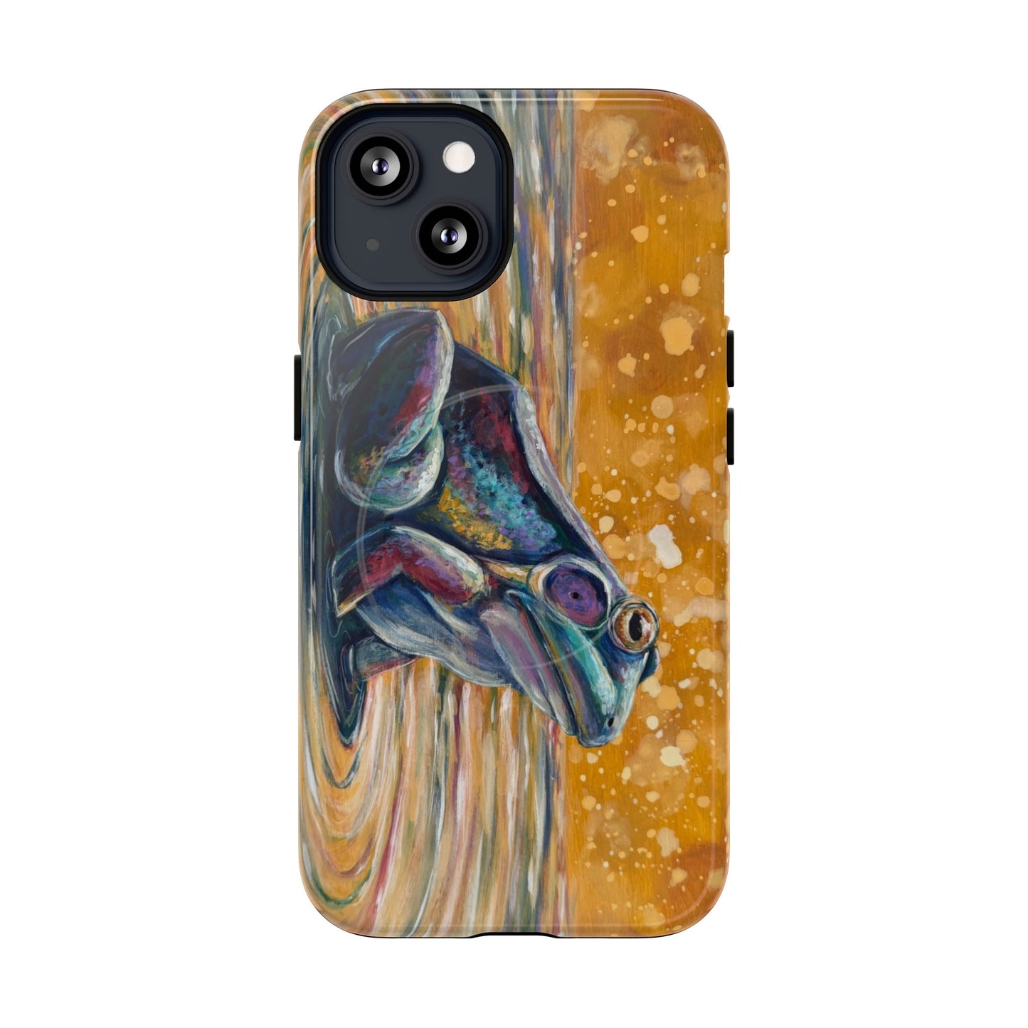 "Make a Ripple" iPhone Case - Colorful Frog Art Magnetic Tough Case