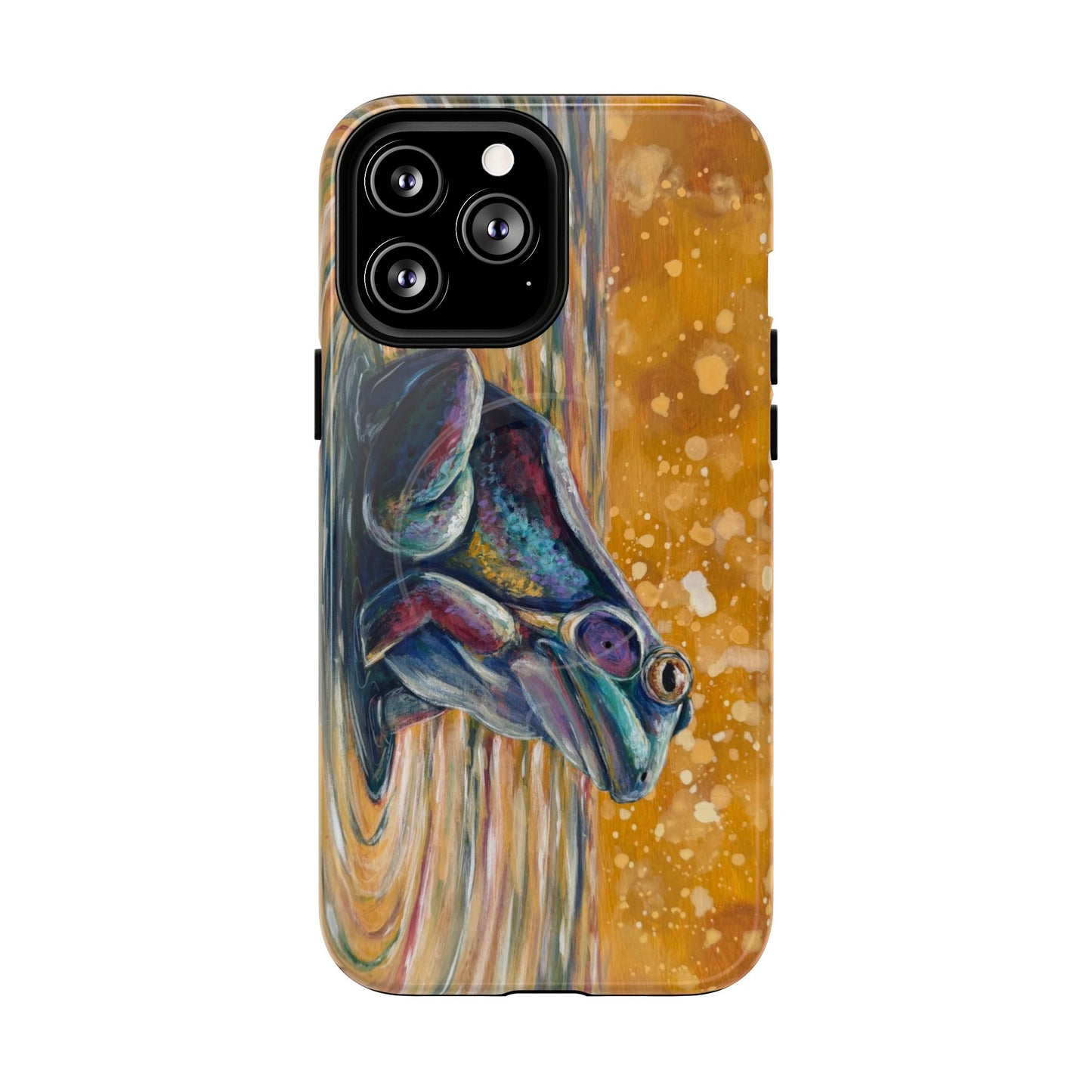 "Make a Ripple" iPhone Case - Colorful Frog Art Magnetic Tough Case