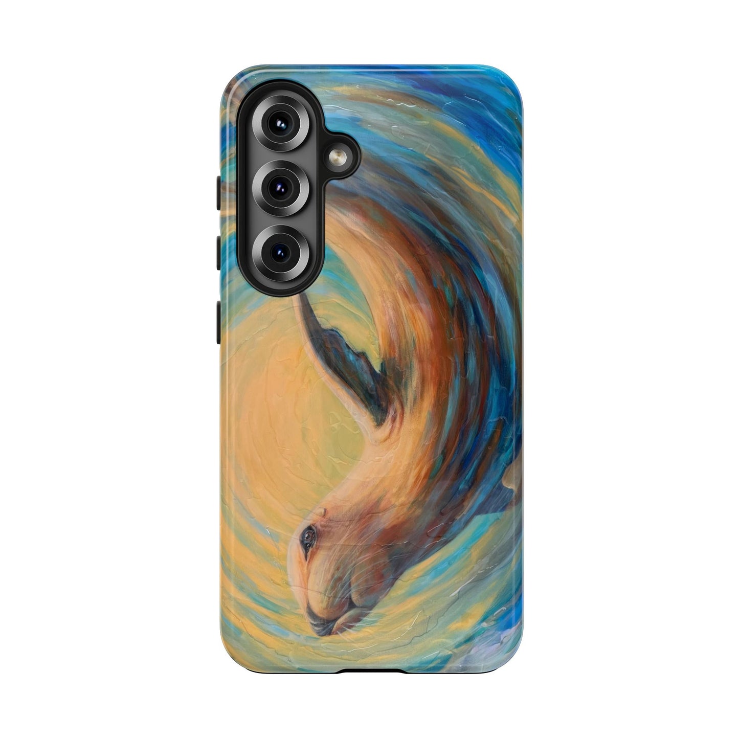 "Through Gilded Tides" Tough Galaxy Samsung Phone Cases Multiple Sizes