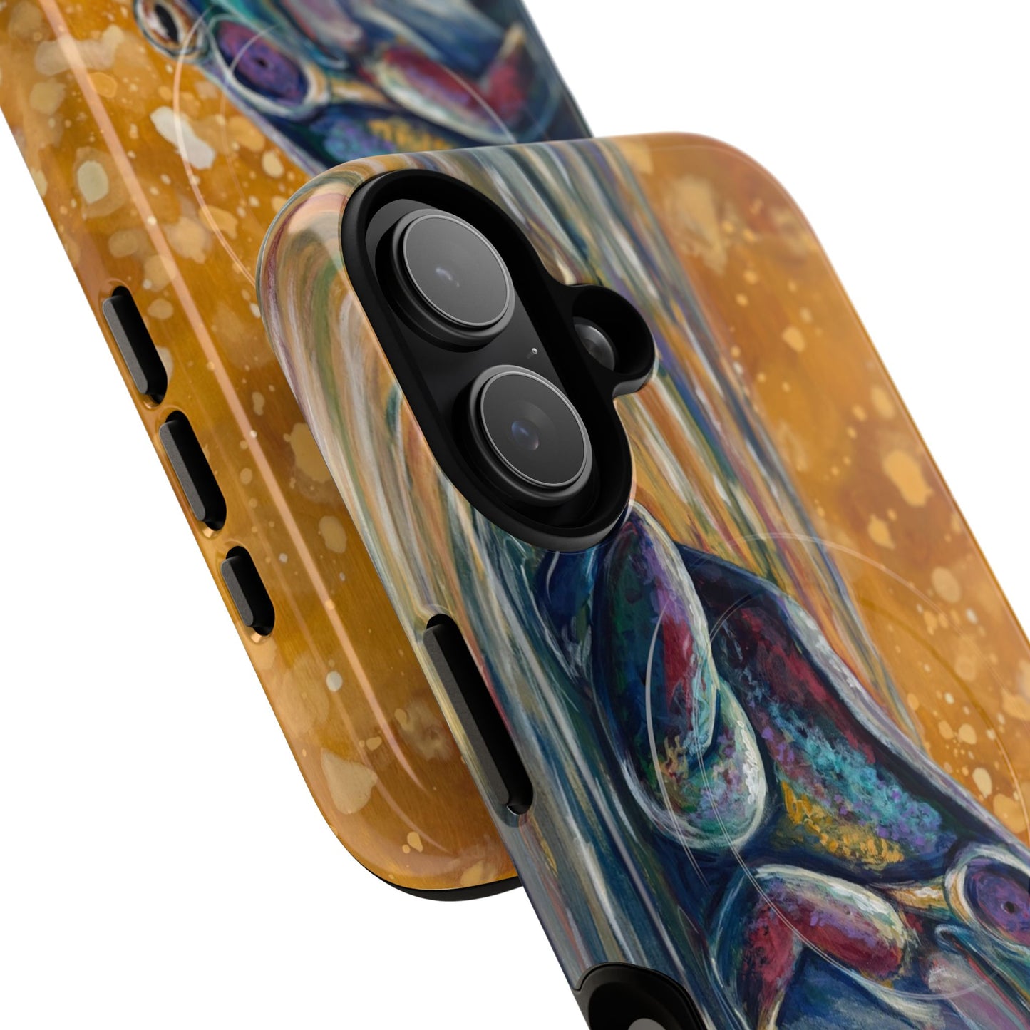 "Make a Ripple" iPhone Case - Colorful Frog Art Magnetic Tough Case