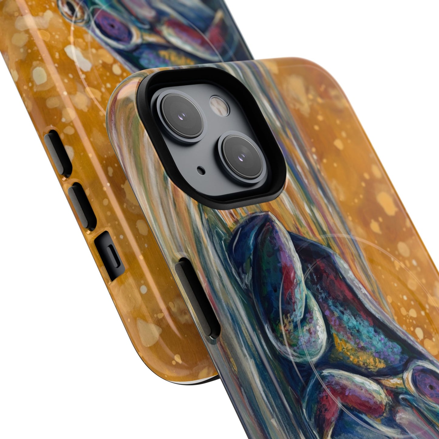 "Make a Ripple" iPhone Case - Colorful Frog Art Magnetic Tough Case