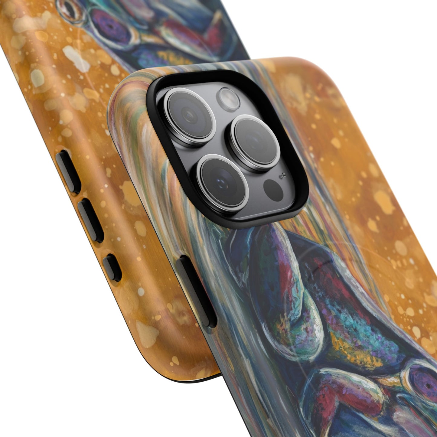 "Make a Ripple" iPhone Case - Colorful Frog Art Magnetic Tough Case