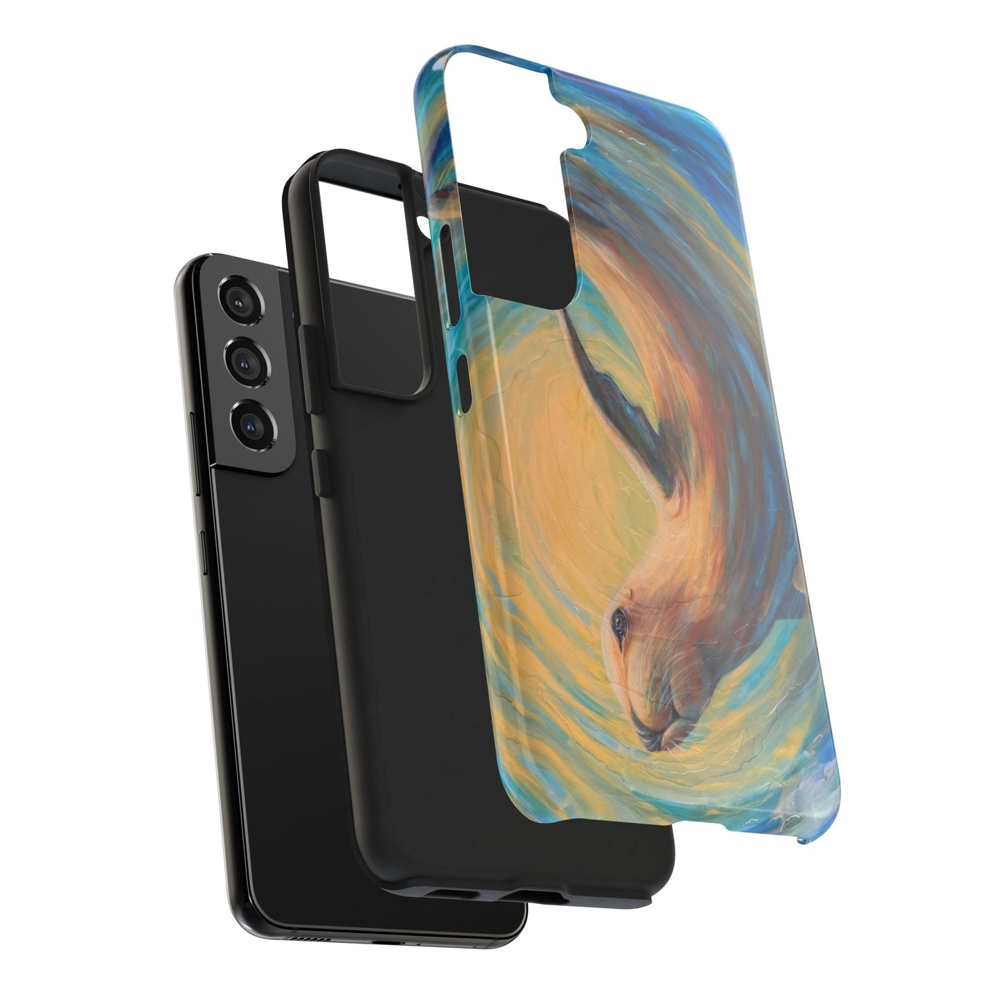 "Through Gilded Tides" Tough Galaxy Samsung Phone Cases Multiple Sizes