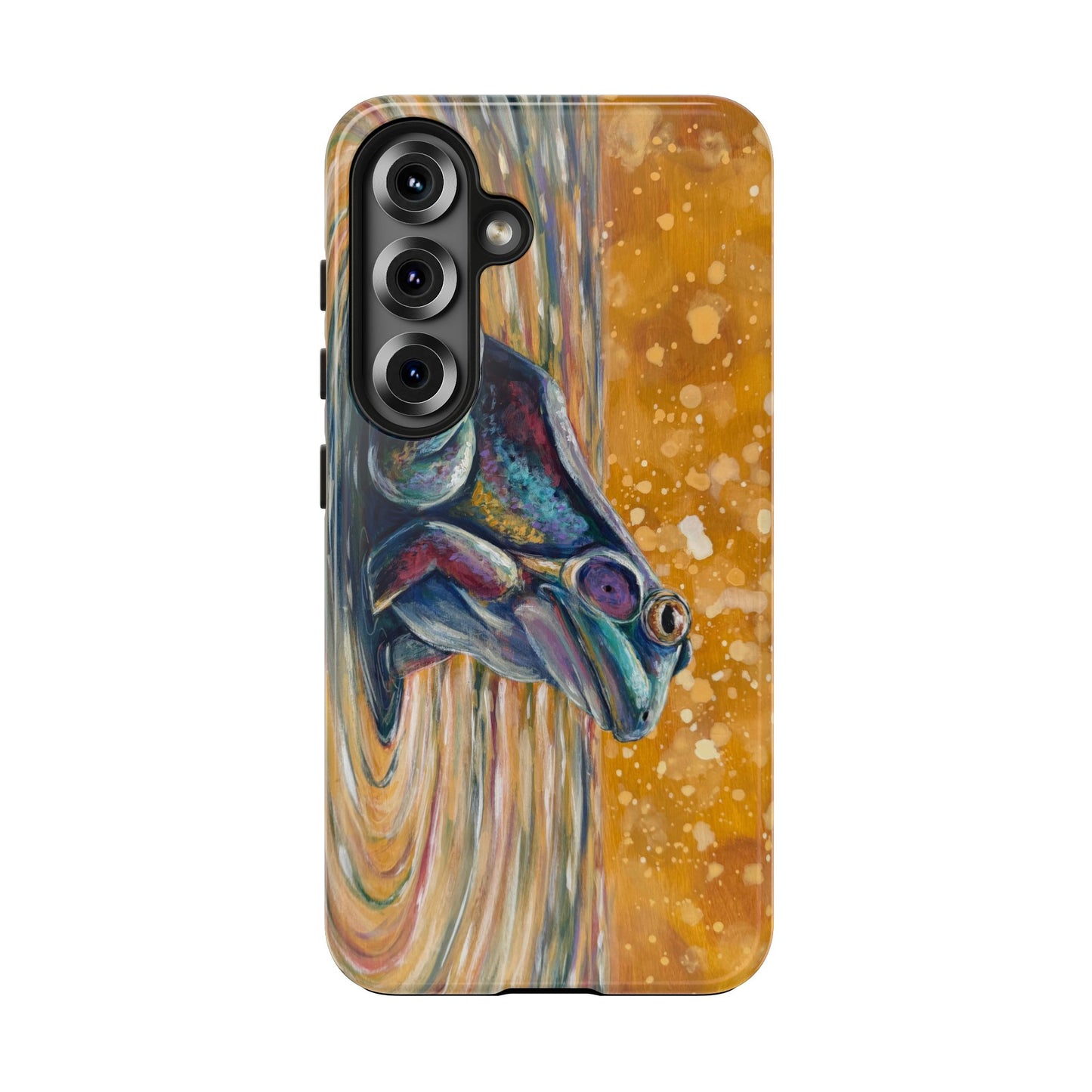 "Make a Ripple" Tough Samsung Galaxy Phone Case — Colorful Frog Art Protective Cover