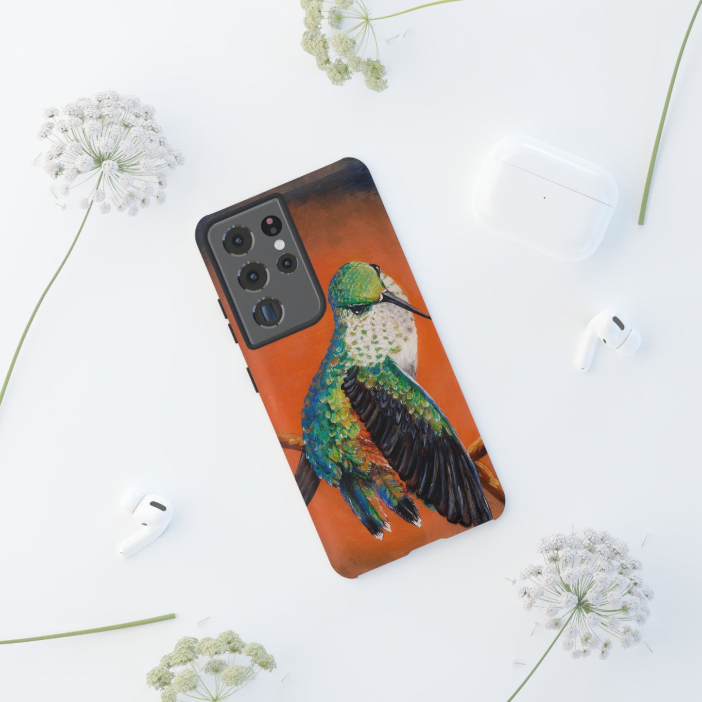"Hummingbird Ballet" Art Samsung Galaxy Case Multiple Sizes — Colorful Protective Tough Case
