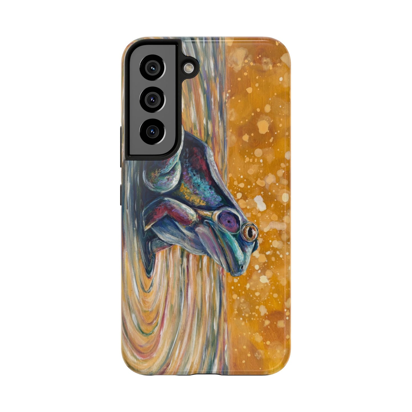 "Make a Ripple" Tough Samsung Galaxy Phone Case — Colorful Frog Art Protective Cover