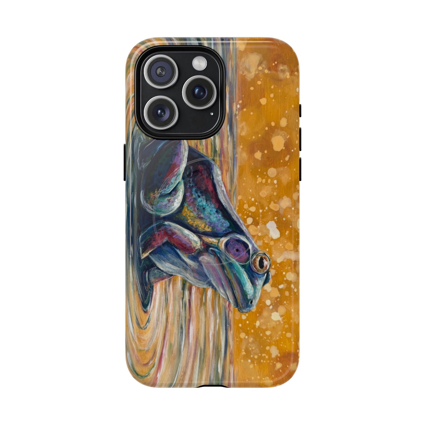 "Make a Ripple" iPhone Case - Colorful Frog Art Magnetic Tough Case