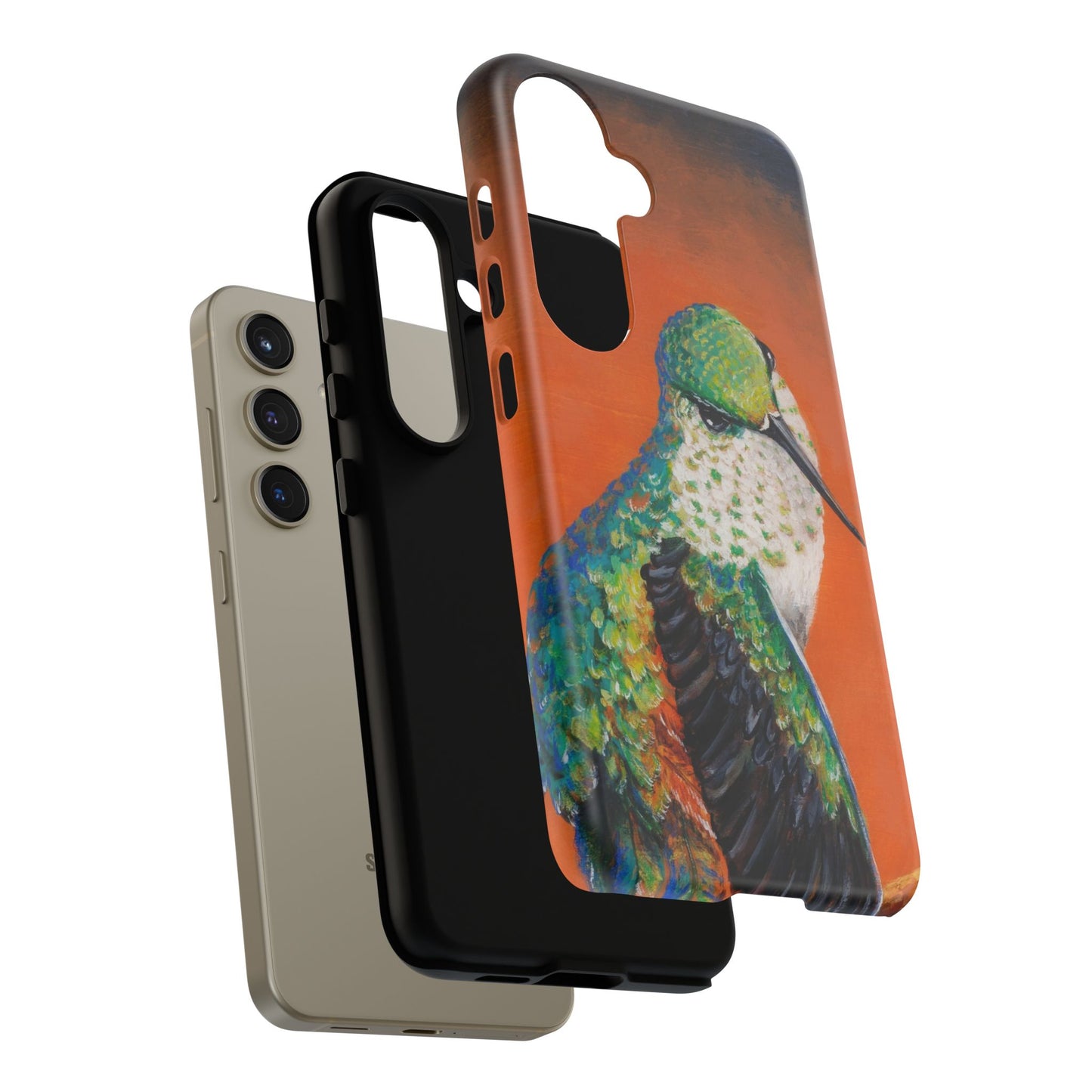 "Hummingbird Ballet" Art Samsung Galaxy Case Multiple Sizes — Colorful Protective Tough Case