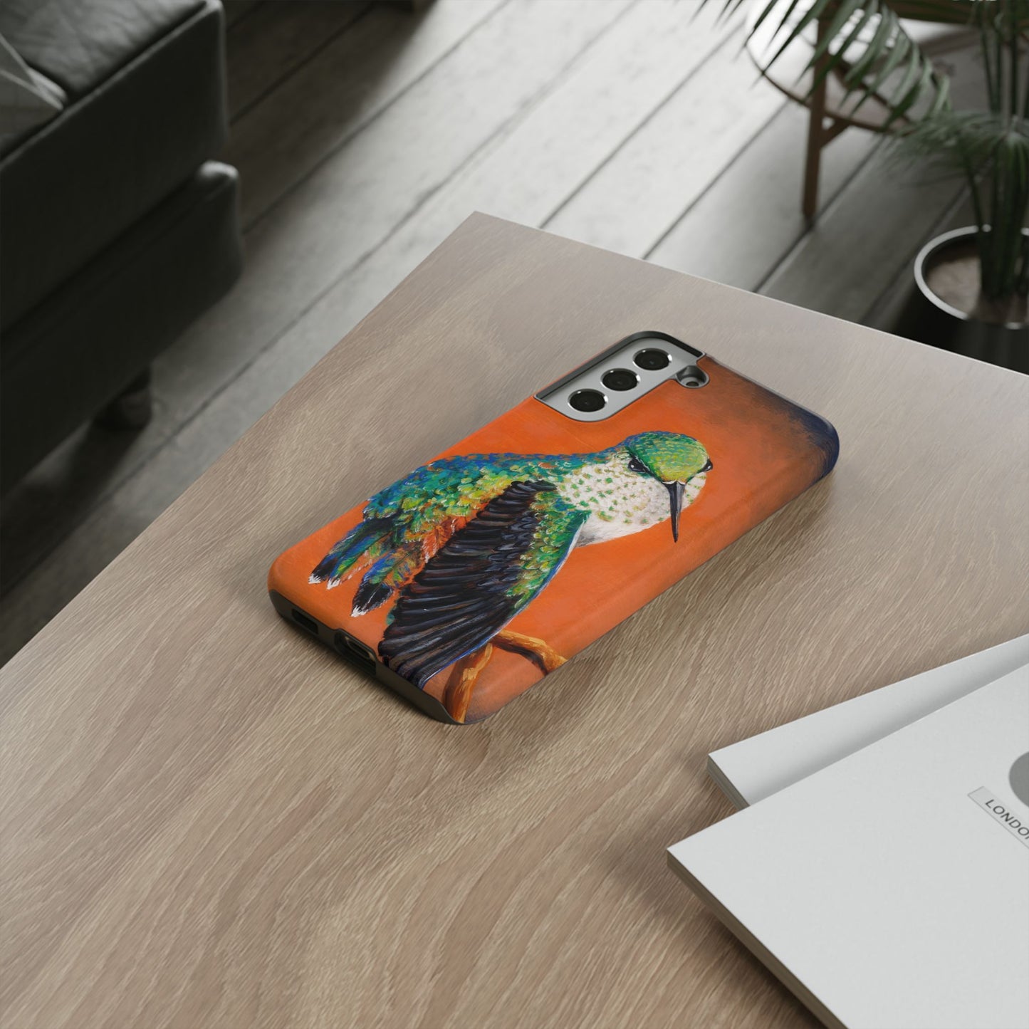 "Hummingbird Ballet" Art Samsung Galaxy Case Multiple Sizes — Colorful Protective Tough Case