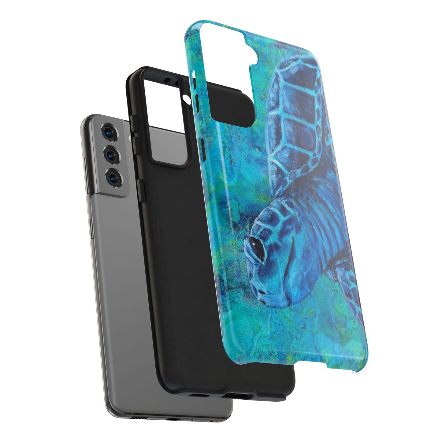 "Rufus" Sea Turtle Tough Samsung Galaxy Phone Case Multiple Sizes — Blue Ocean Protective Phone Cover