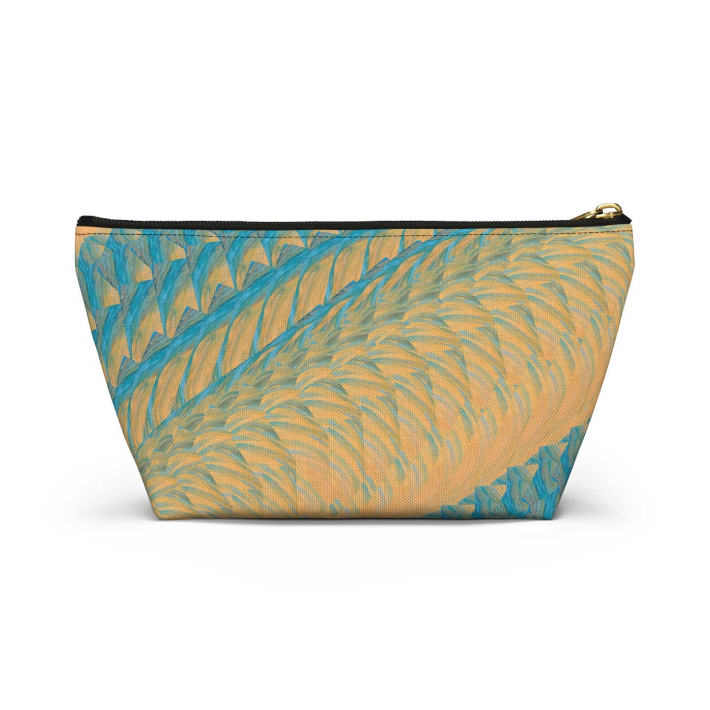 "Through Gilded Tides" Sea Lion Accessory Pouch — Whimsical Sea Creature Makeup Bag