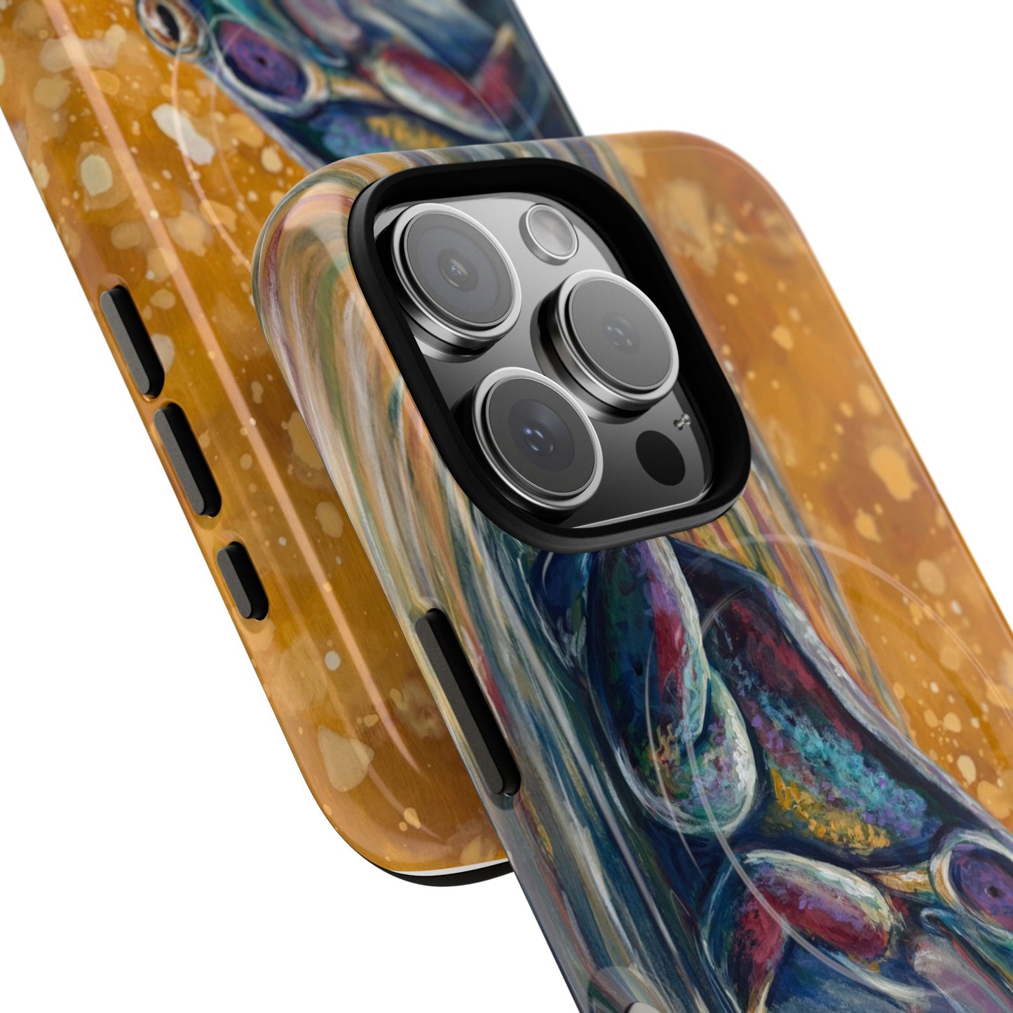 "Make a Ripple" iPhone Case - Colorful Frog Art Magnetic Tough Case