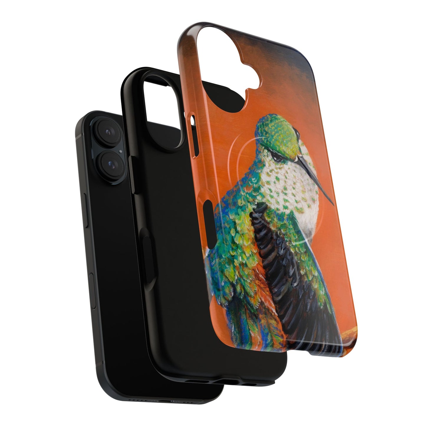 "Hummingbird Ballet" Tough Magnetic iPhone Case Multiple Sizes