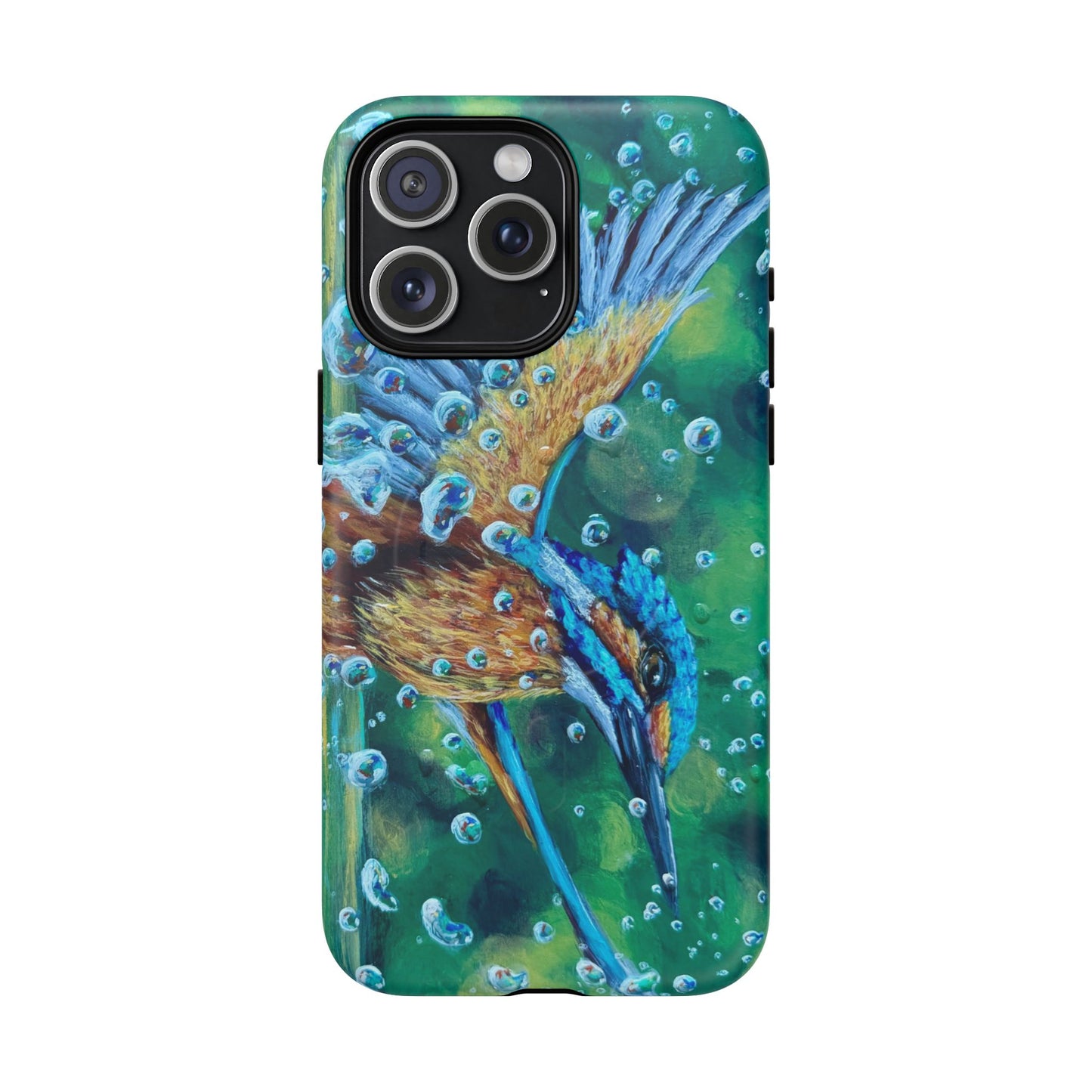 "Falling Up" Kingfisher iPhone Case Multiple Sizes — Tough Magnetic Protective iPhone Cover